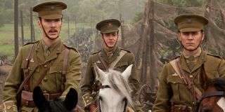 tom Hiddleston and Benedict Cumberbatch in War Horse with Steven Spielberg