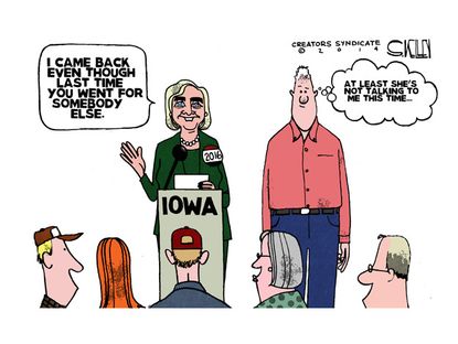 Political cartoon Hillary Clinton 2016 election US