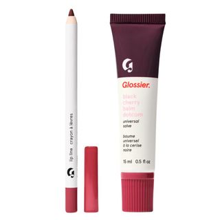 Glossier Balm + Line Duo in Black Cherry