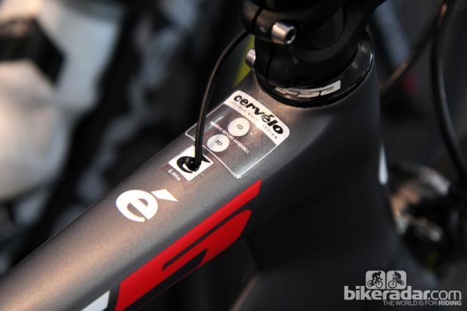 Garmin-Cerv&eacute;lo frames are ported for both mechanical and electronic routing - just punch the holes in the decal that you need.