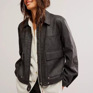 Free People Blair Vegan Leather Jacket