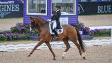 New Zealand&rsquo;s Melizza Galloway sits in 13th in the World Dressage Championships results on the second day of grand prix