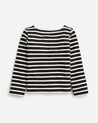 Classic Mariner Cloth Boatneck T-Shirt in Stripe