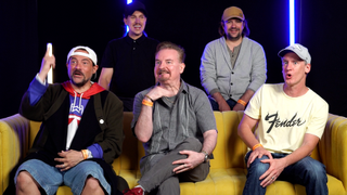 Kevin Smith and the 'Clerks III' cast in an interview with CinemaBlend at San Diego Comic-Con 2022.