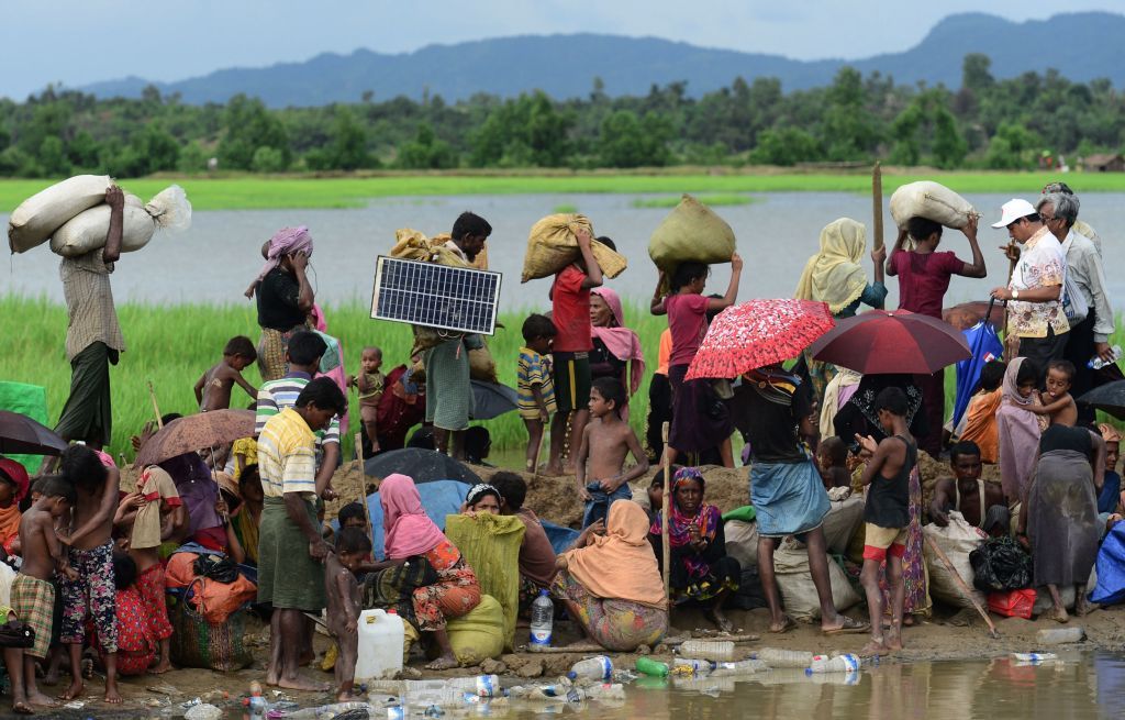 Rohingya Muslim refugees in Bangladesh.