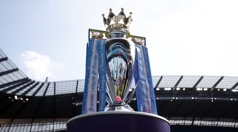 The Premier League trophy