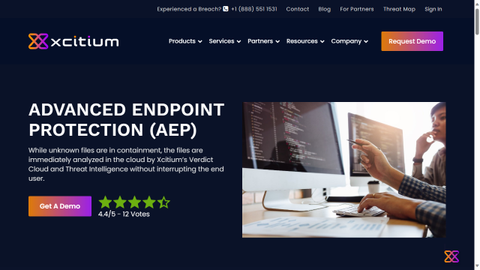 Website screenshot for Xicitum Advanced