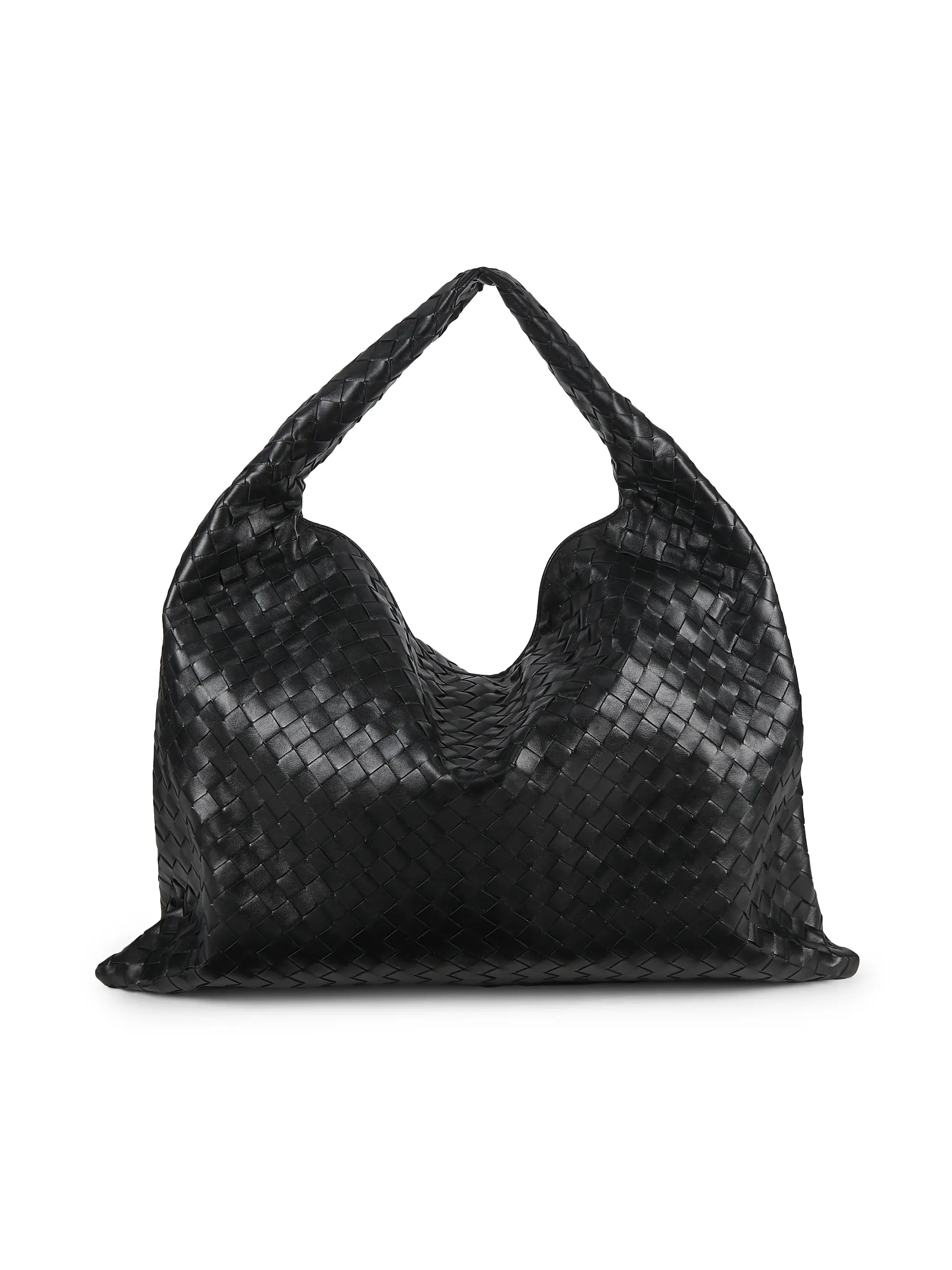 Large Hop Leather Hobo Bag