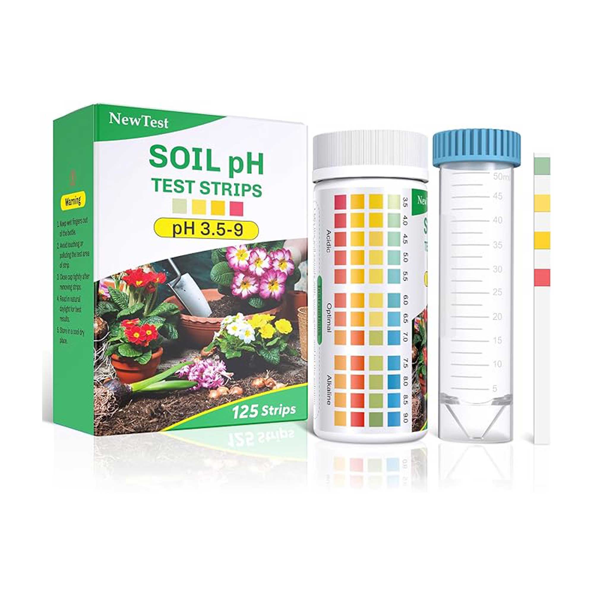 newtest soil pH test strips