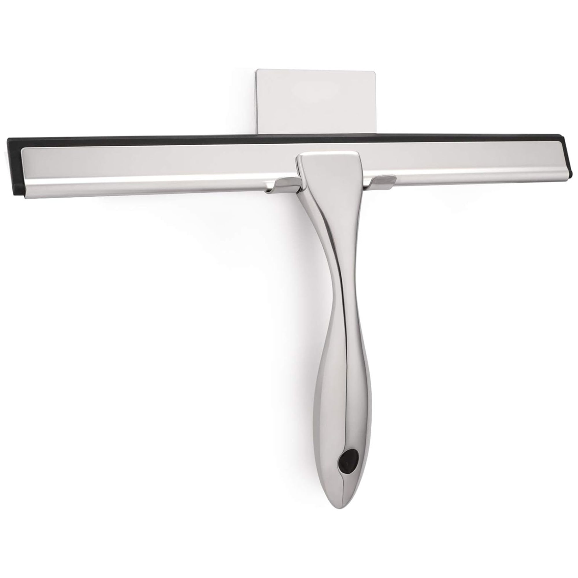 Silver shower squeegee