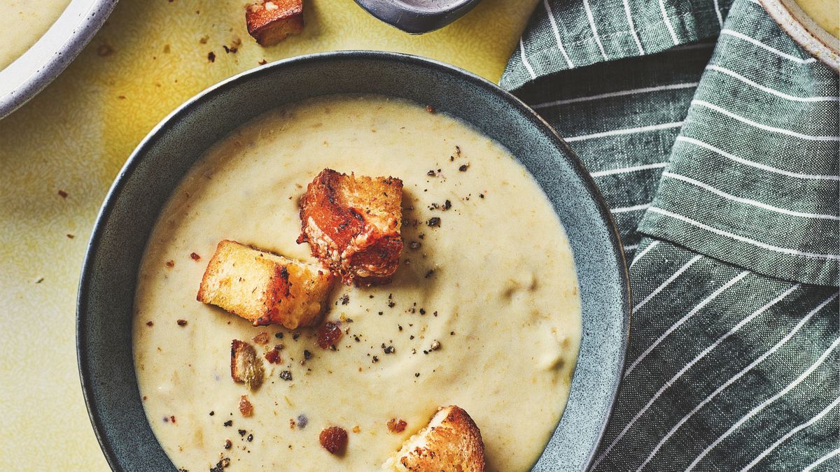 Recipe: potato & leek soup with garlic croutons by Ian Bursnall - Vimarsana News