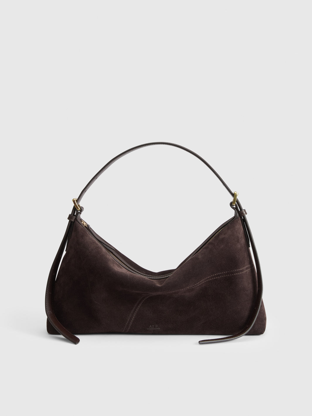 Castellare Walnut Suede Shoulder Bag