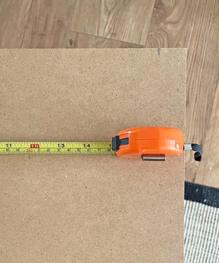 Measuring mdf for a DIY microcement backsplash