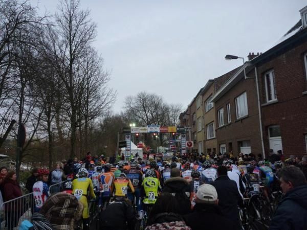 The start line in Diegem.