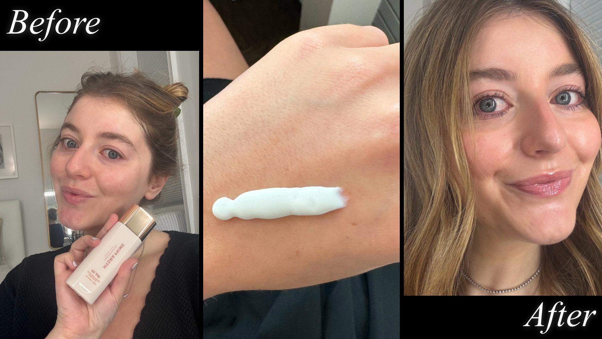 samantha Holender wearing abh prime potect
