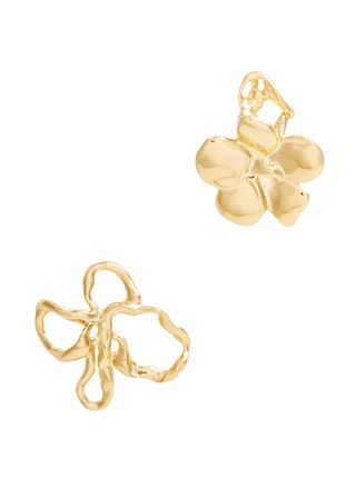 Flower 18kt Gold-Plated Drop Earrings
