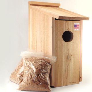 A Woodlink Cedar Duck House