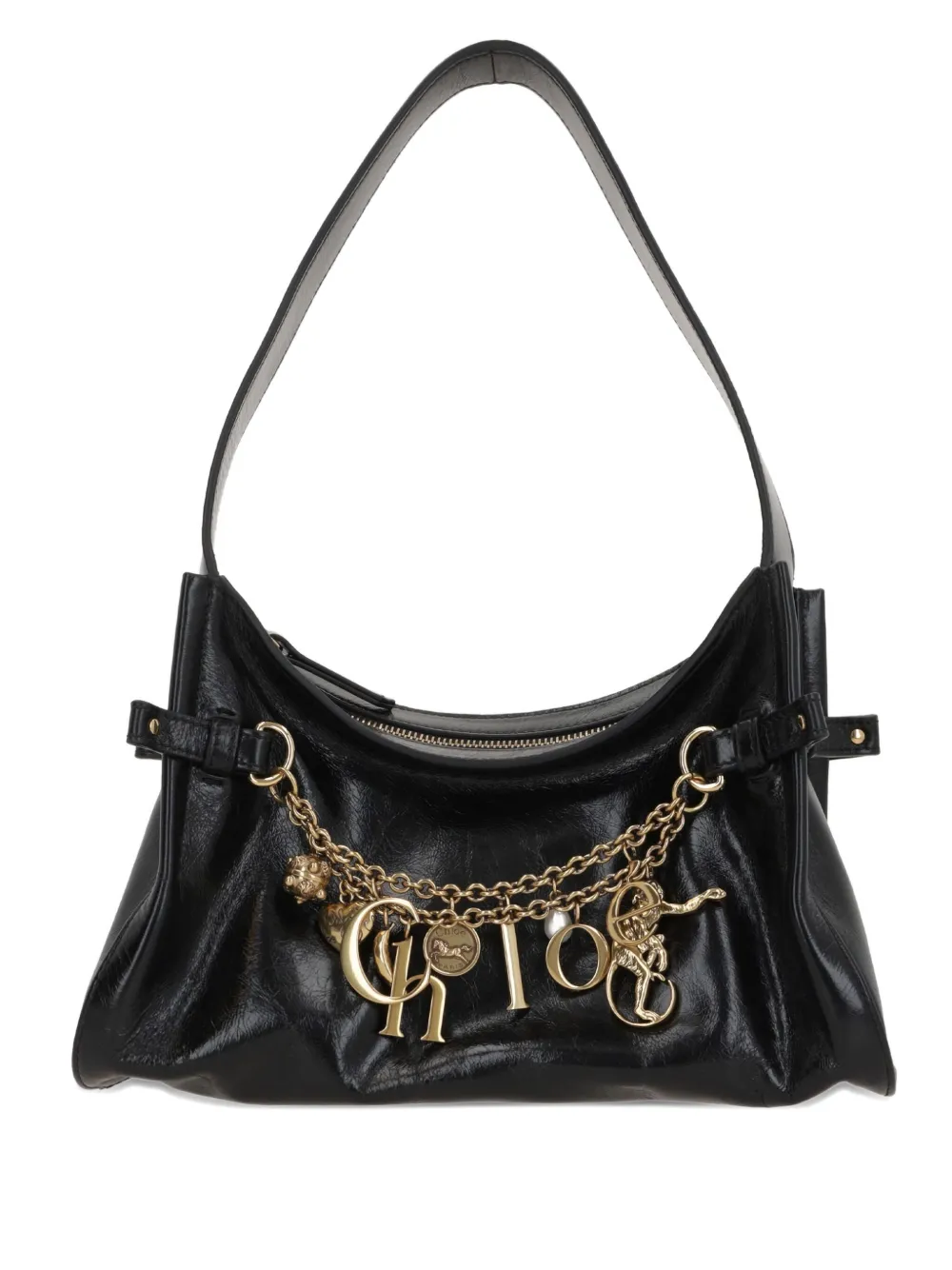 Chlo&amp;eacute; Charms Embellished Leather Shoulder Bag | One Size