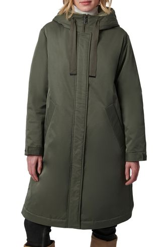 Hooded Raincoat With Removable Hooded Bib