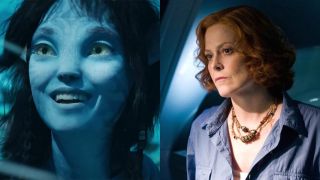 Kiri in Avatar: The Way of Water; Sigourney Weaver in Avatar