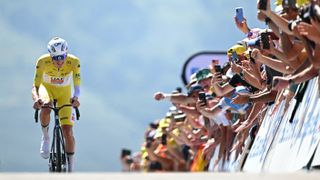 Tadej Pogacar on Stage 13 of the Tour de France