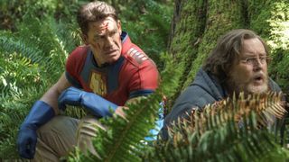 (L-R) John Cena and Steve Agee in "Peacemaker" season 1, episode 7