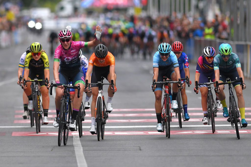 Simona Frapporti (BePink) won the final stage from the breakaway at the 2020 Women's Tour Down Under