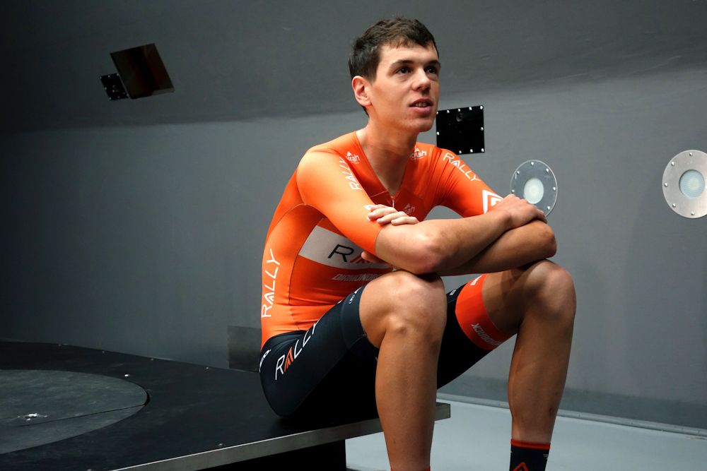 Matteo Dal-Cin awaits his first run inside the A2 Wind Tunnel.
