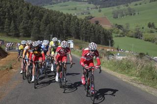 The Drapac Professional Cycling Team sets the pace