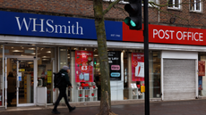 WH Smith and Post Office on high street