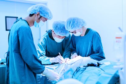 Surgeons in an operating room.