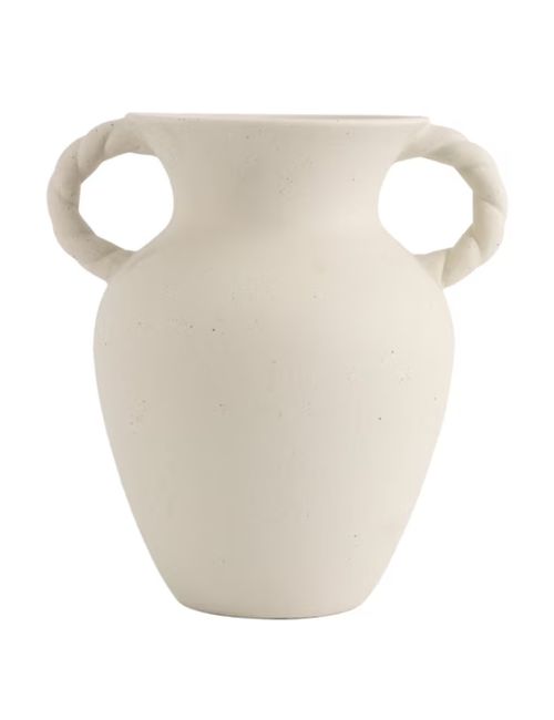 Off-White Ceramic Tabletop Vase