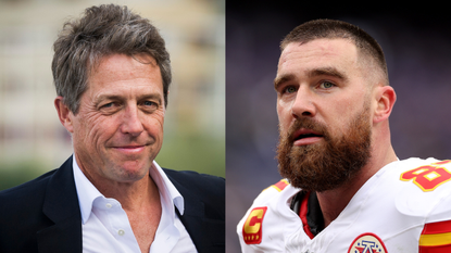 Hugh Grant and Travis Kelce