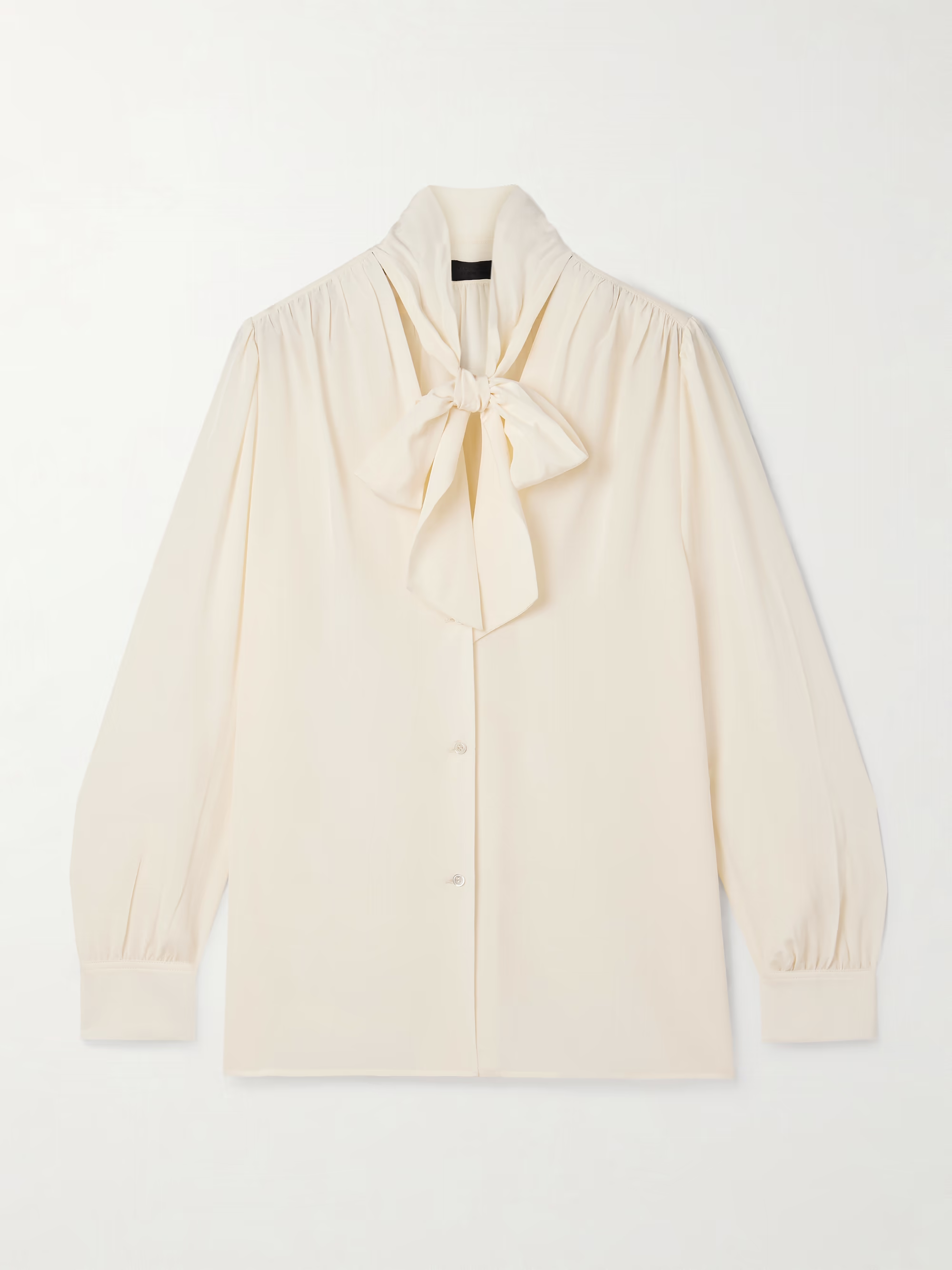 NILI LOTAN, Colt Pussy Bow Silk Crepe De Chine Blouse