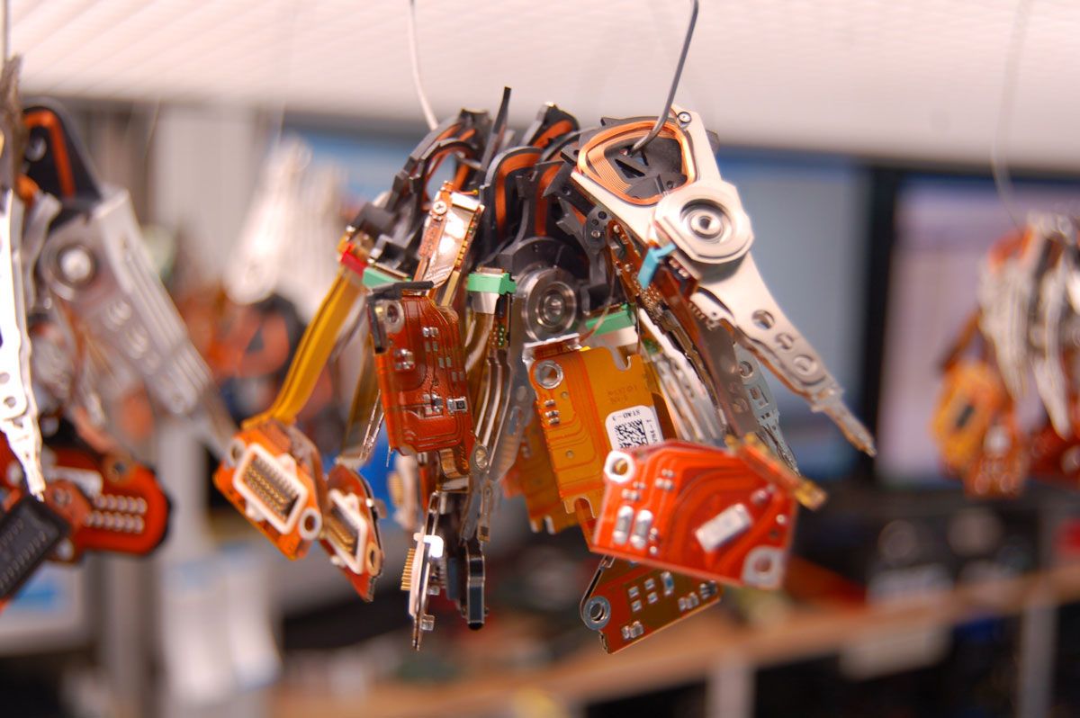Spare hard disk heads