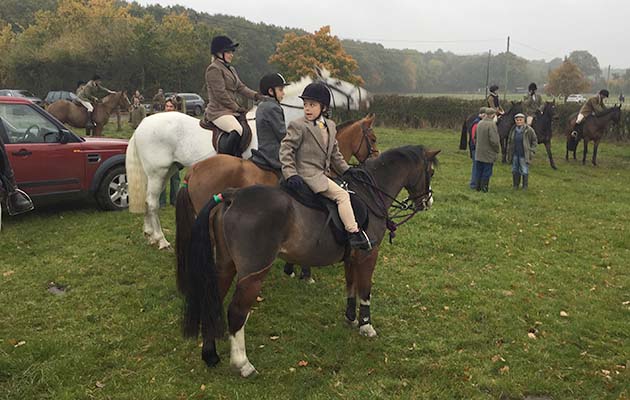 Nine-year-old Honey and 10-year-old Mackenzie (who came back caked in mud and beaming from ear to ear) out with the VWH