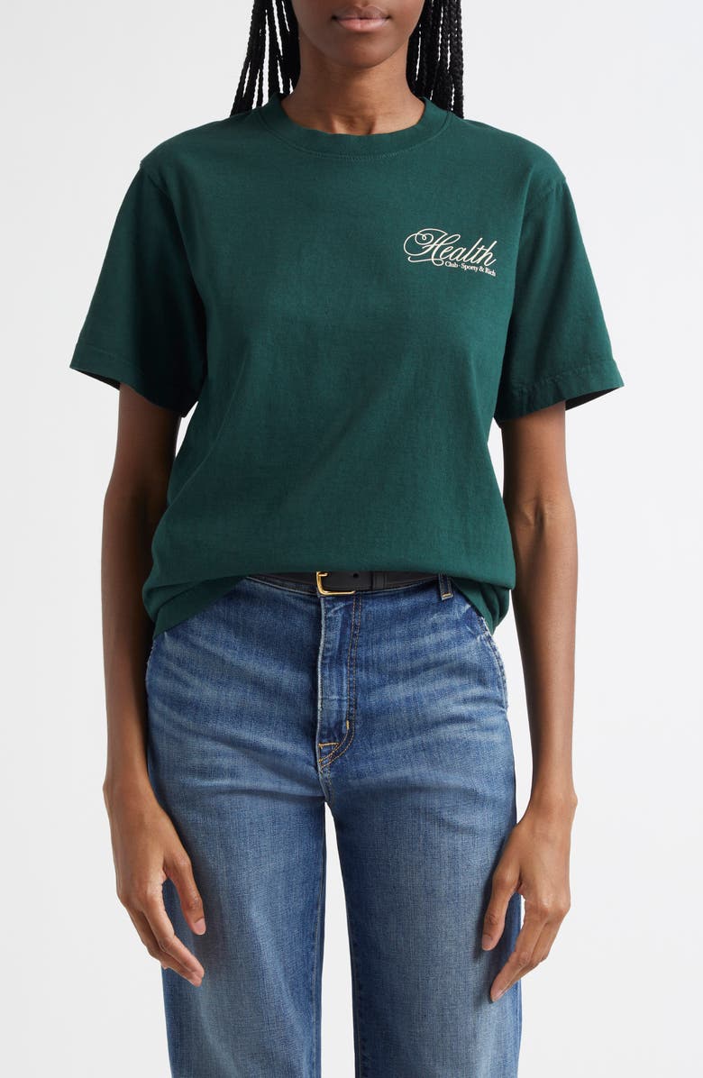 Health Script Cotton Graphic T-Shirt