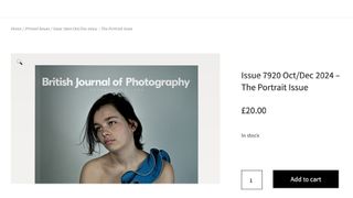 Cover of British Journal of Photography magazine