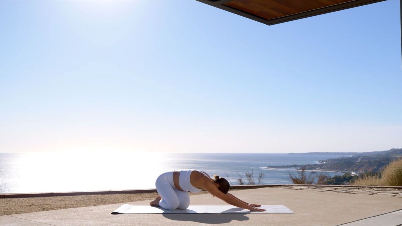 Pilates instructor Bianca Wise demonstrating a 10-minute routine