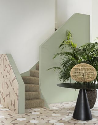 tiled staircase and hallway by Bert & May