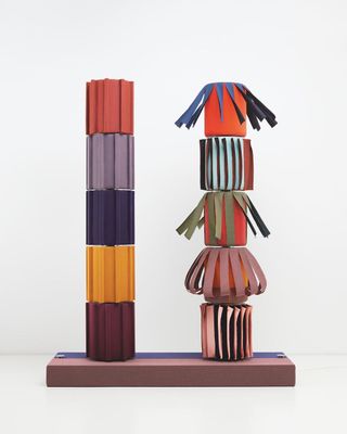 Doric columns made of Kvadrat textile by Objects of Common Interest