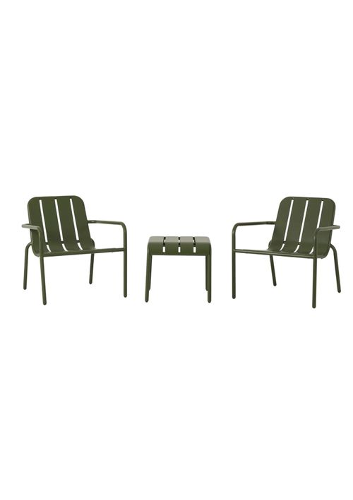 Lightweight Aluminium Chairs in Olive
