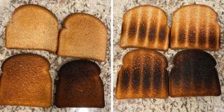Toast test on kitchenaid countertop oven