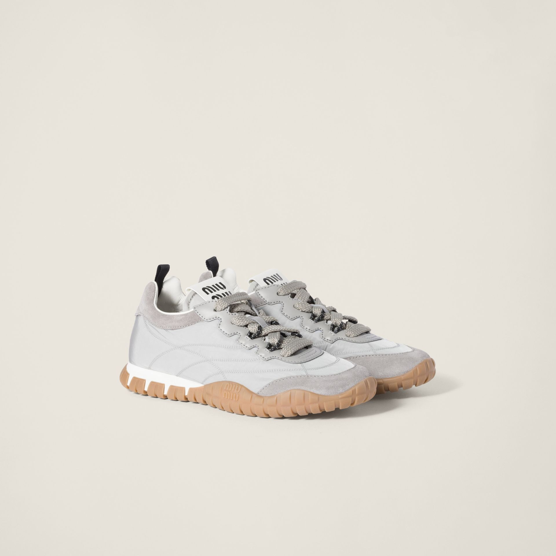 Tyre Technical Fabric and Suede Sneakers