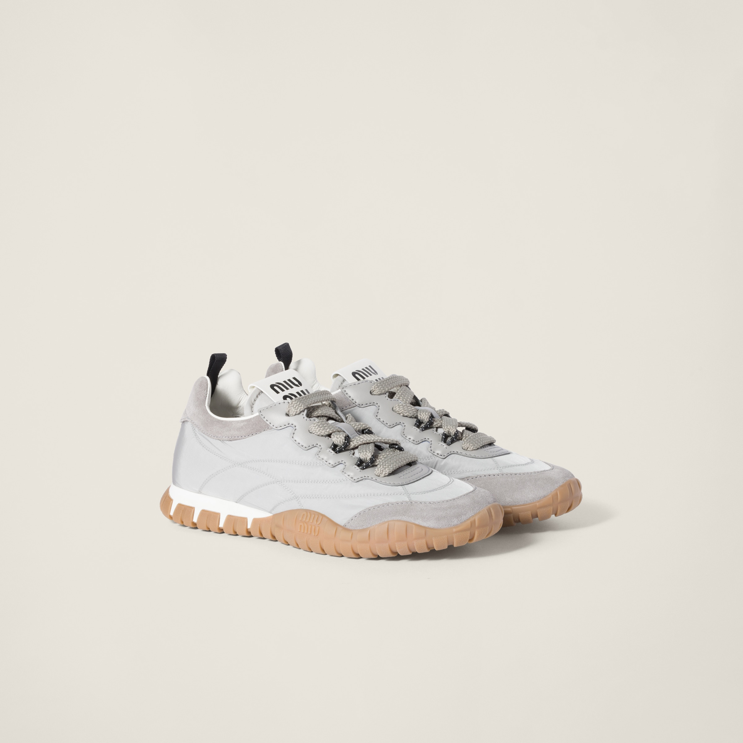 Tyre Technical Fabric and Suede Sneakers