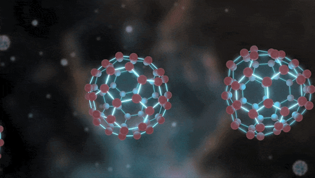These spherical molecules of carbon – known as buckyballs – jiggle, shimmy and shake, as though they were made of jelly. 