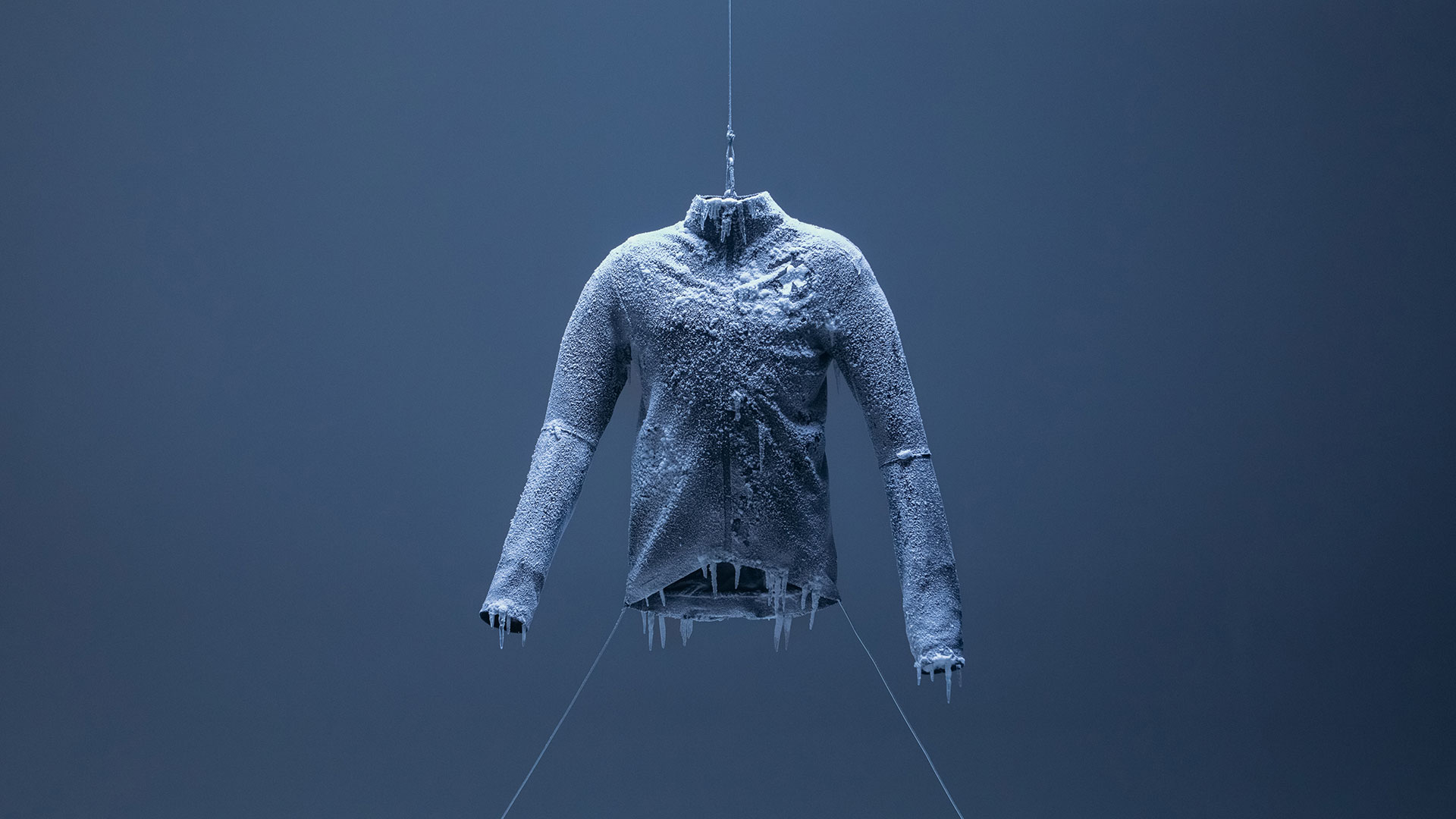 Assos Equipe RS Johdah Ultraz Winter Jacket S11 frozen, covered in ice crystals