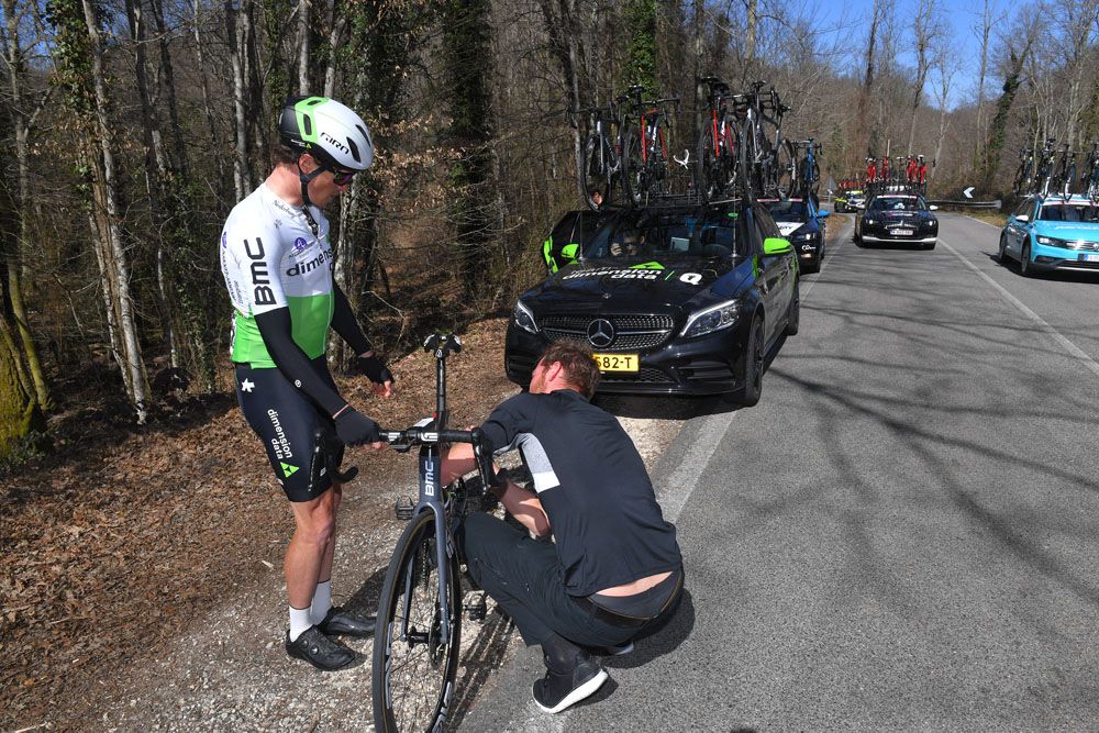 Ben King (Dimension Data) with a mechanical
