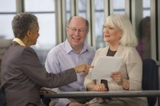 Couple with a financial adviser