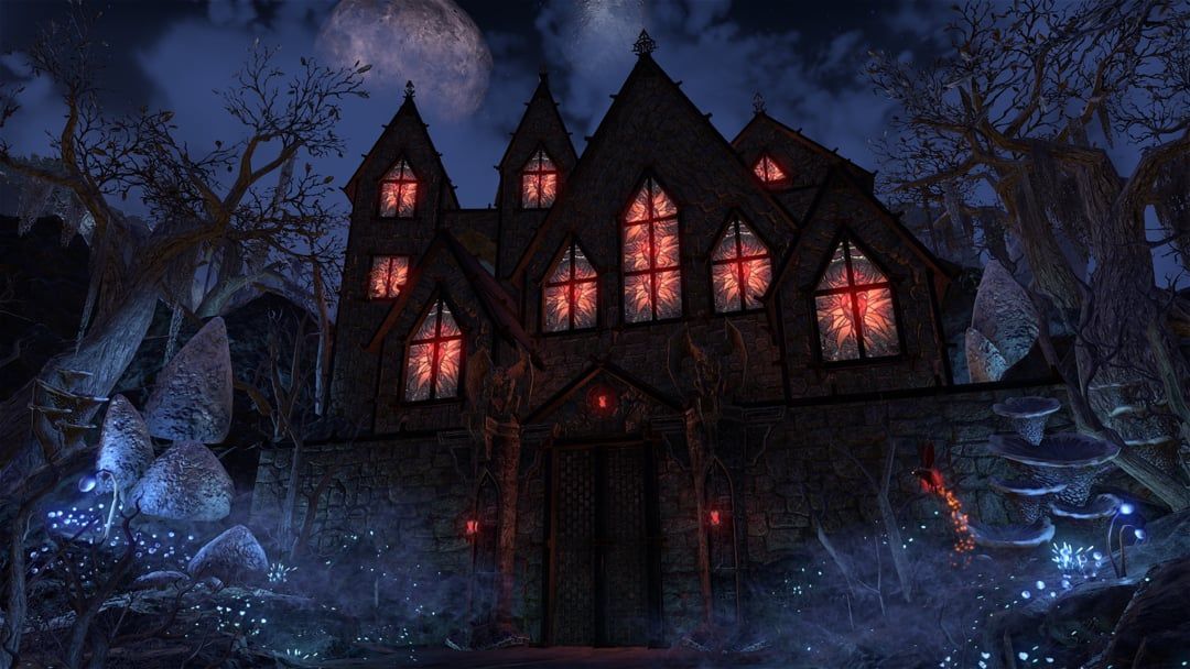 Vampire house exterior by "Moon-Sugar," from Russia